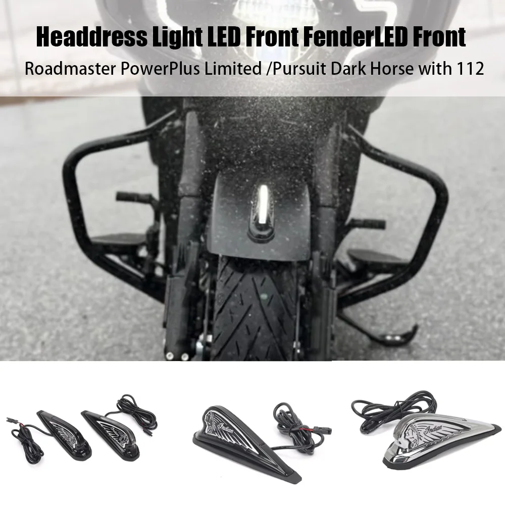 Luz LED para el guardabarros delantero para Indian Roadmaster PowerPlus Limited 2025 2026, para Indian Challenger Pursuit 2020-2025