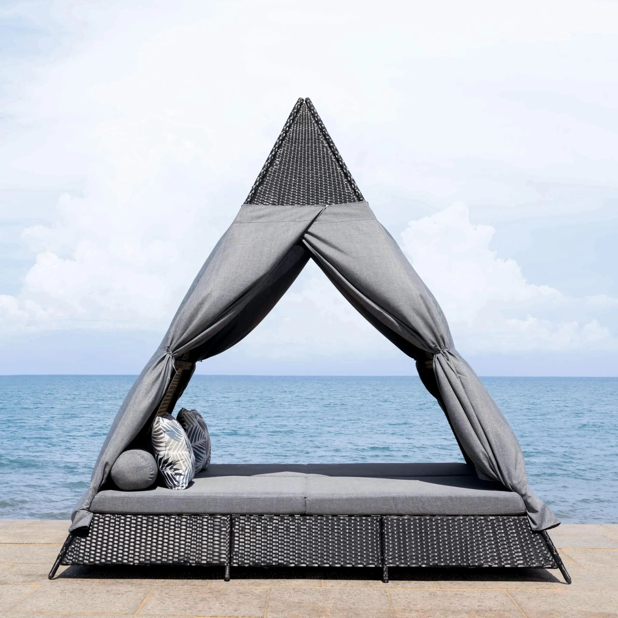 Outdoor Collection Bogo Black/Grey Daybed