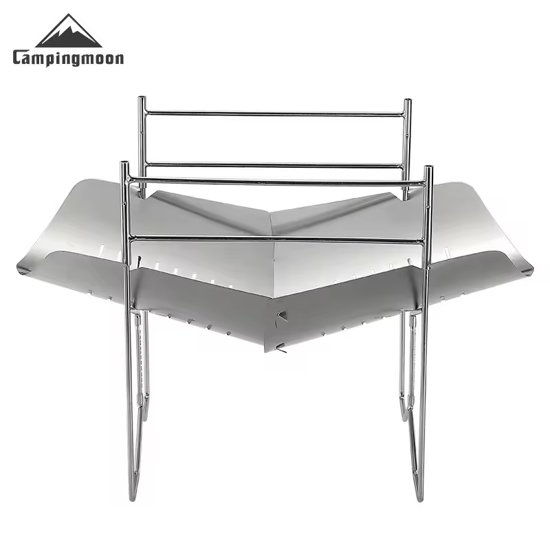 Campingmoon 야외 휴대용 접이식 바베큐 그릴