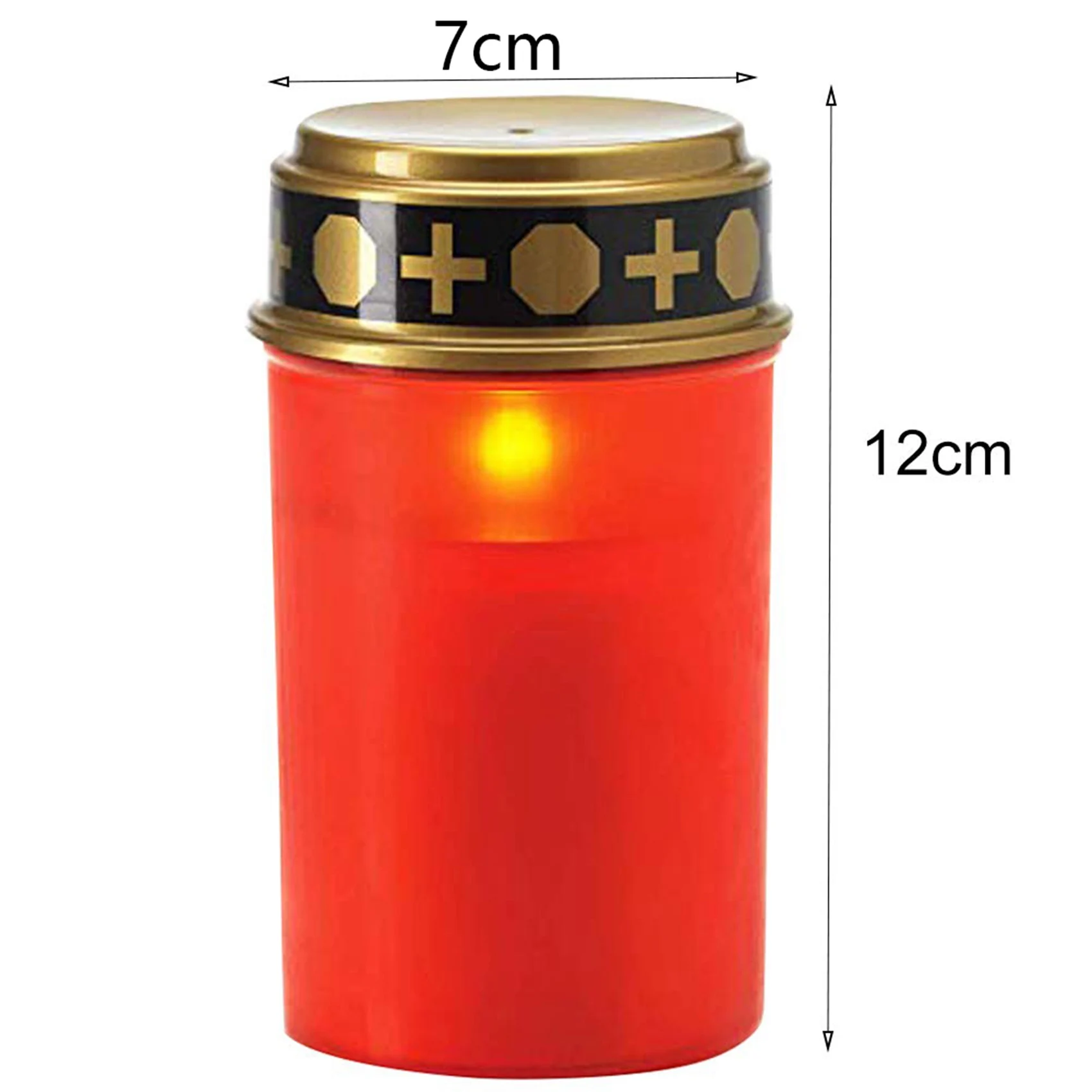 ABMS-2X Grave Candle For Cemetery Grave Solar Lights With Lighting LED Grave Light Various Wind