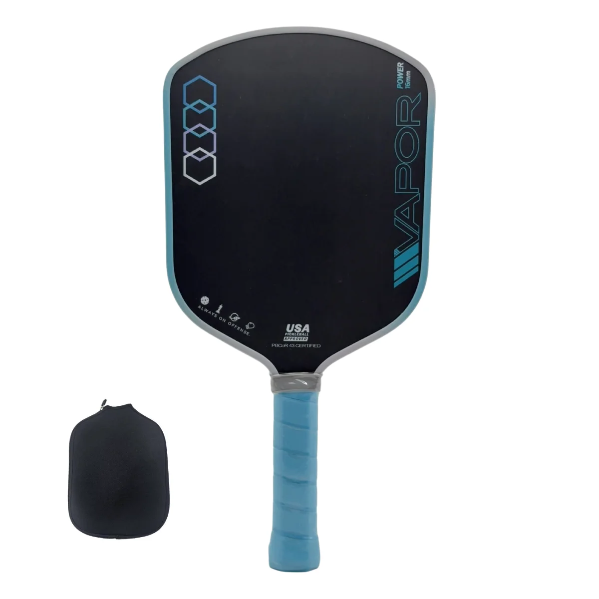 

SONGYI Pickleball Paddles Высокоэластичная ракетка из углеродного волокна T700 с сердечником 16 мм Удобная ручка Уменьшает усталость руки Одобрено США