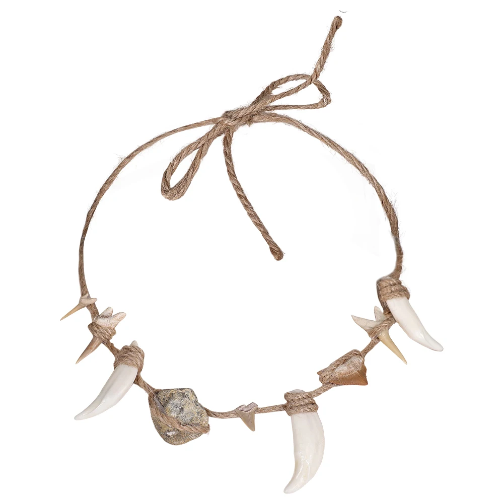 การ์ตูน Ocean Princess คอสเพลย์แฟนตาซีเครื่องแต่งกายอุปกรณ์เสริม Maui ฟันสร้อยคอผู้ชาย Fantasia เครื่องประดับ Bohemian Man Prop ของขวัญ