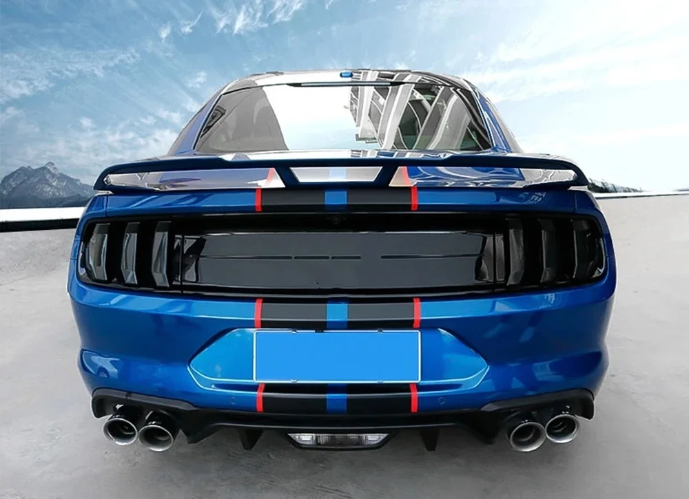 Lamp Hoods for Ford Mustang 2018-2022 Car Rear Tail Light Decor Cover Taillight Lamp Sticker Accessories