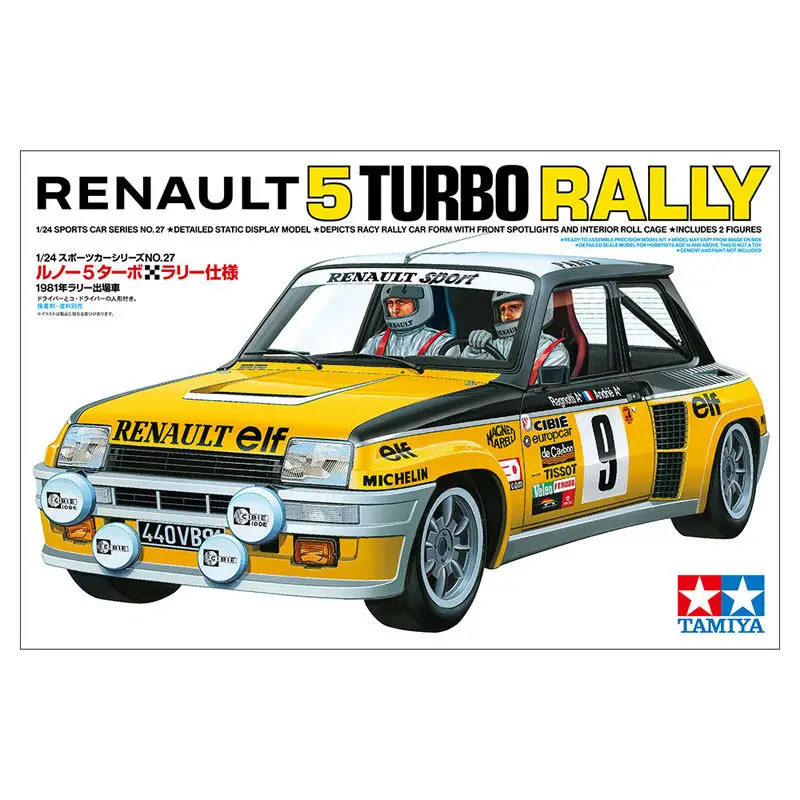 

Tamiya Assembled Model 1/24 Renault 5 Cinq Turbo Rally Racing 24027