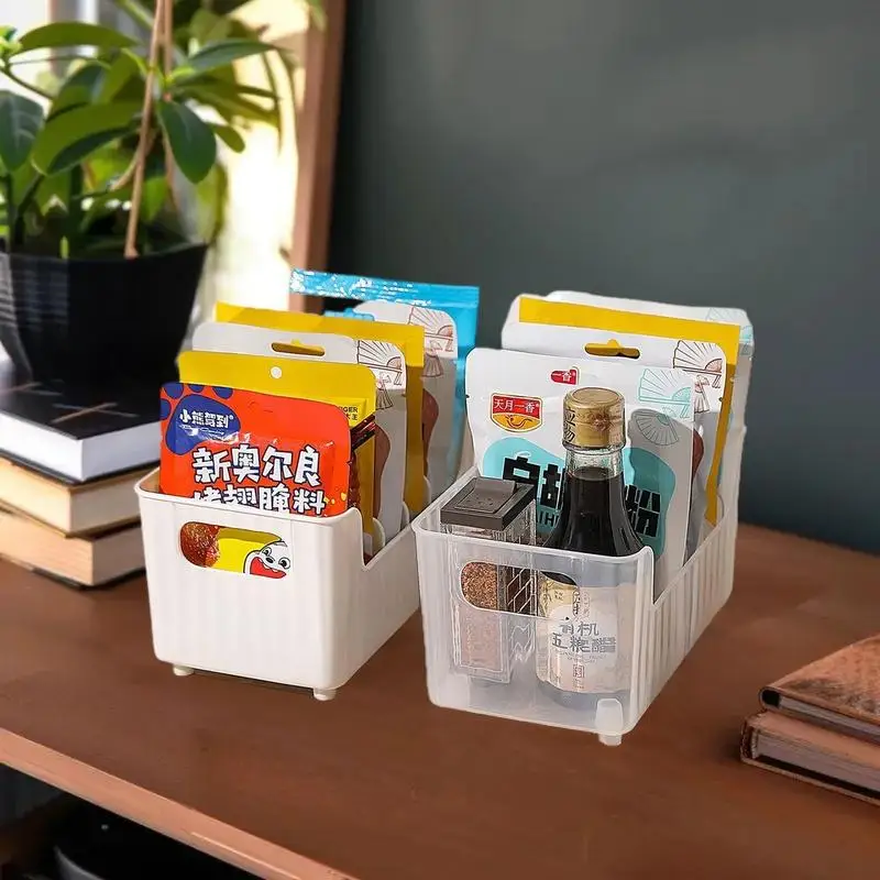 Simple Style Storage Basket Acrylic Living Room Utility Pellet Tray Kitchen Freezer Box Home Fruit Rack Shelf For Indoor Decor