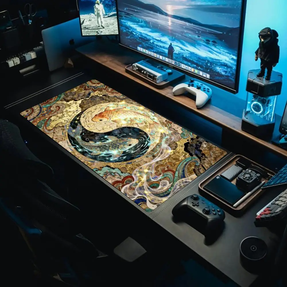 

Jinzhu Pearl Mouse Pad Large Gaming Mouse Pad Large Mouse Pad Keyboard Player Rubber Anti-wrinkle Non-slip Bottom Desk Pad