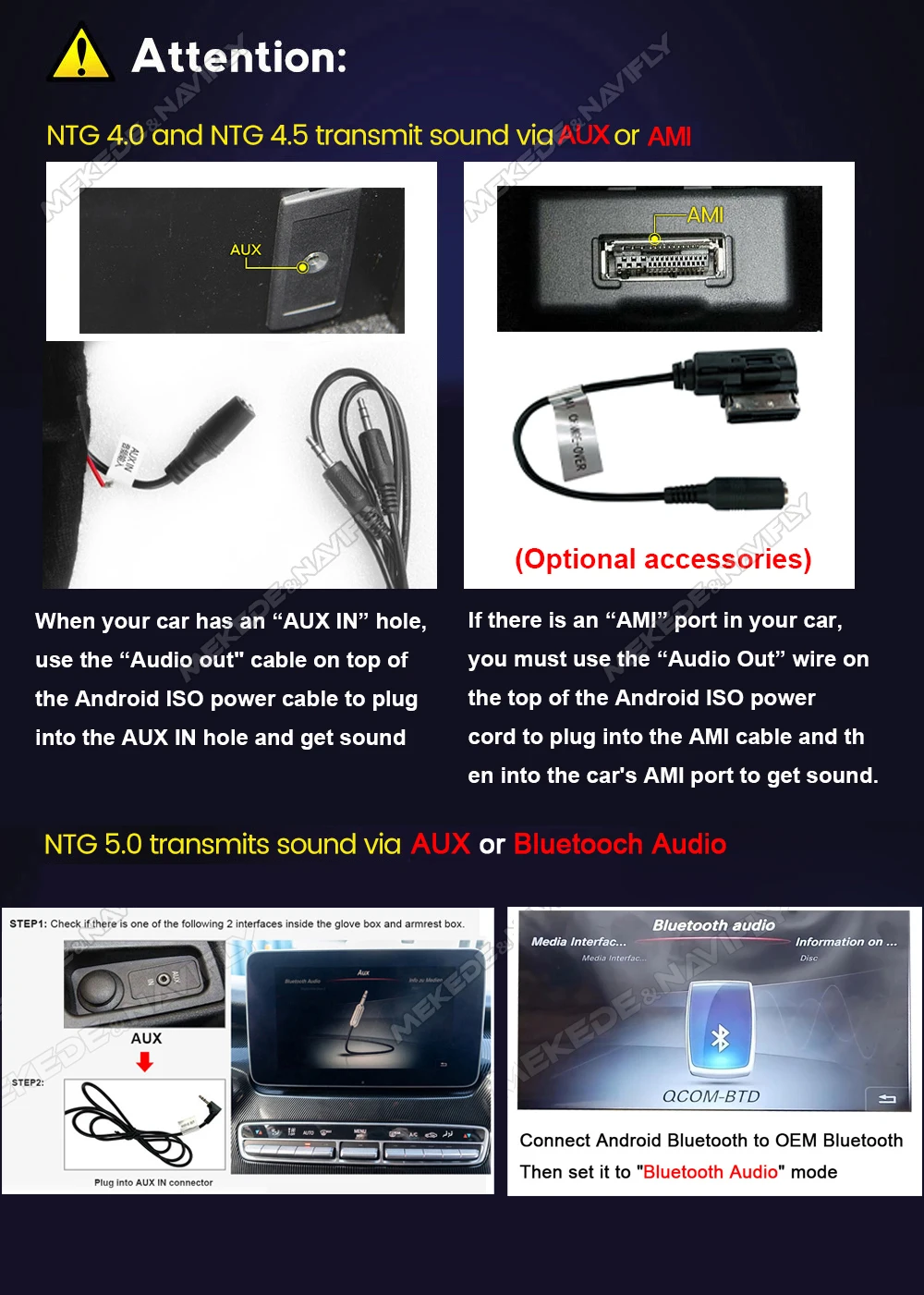 MEKEDE EU Duty Free Qualcomm Snapdragon 680 für Mercedes Benz C W205-GLC 2014 - 2018 NTG5.0 System Autoradio Intelligentes System Multimedia-Player Kabelloses Carplay Android Auto 4G DSP GPS-Navigation WIFI 1920*720 – Detail 13
