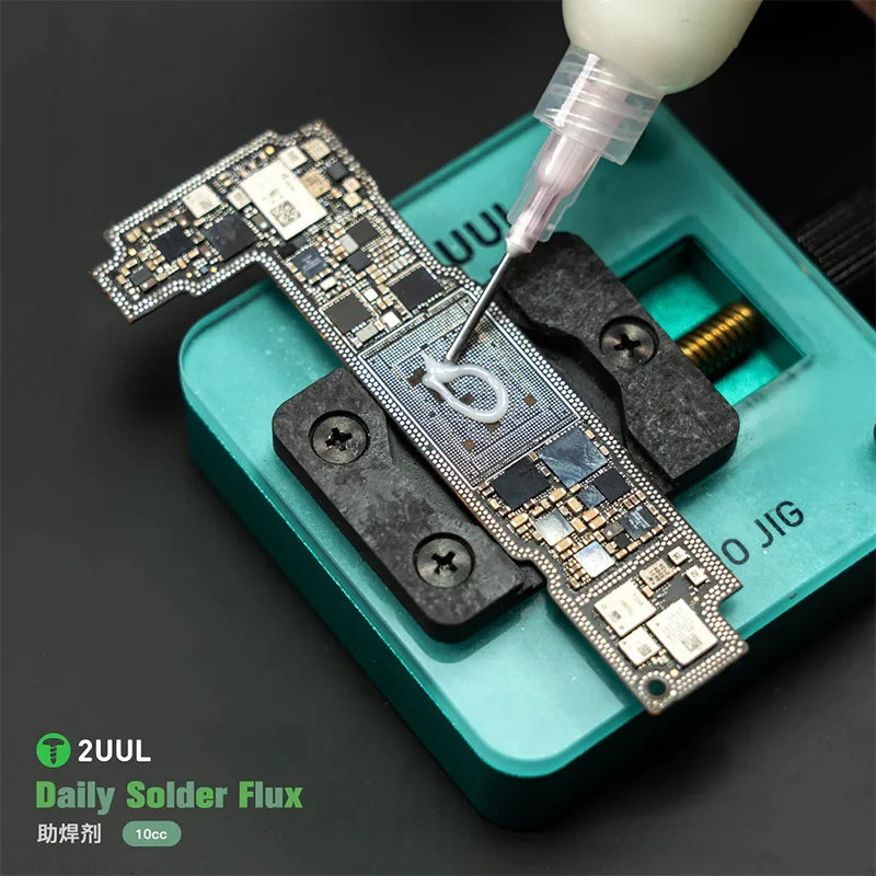 

2UUL SC14 Daily Solder Flux 10cc Fast-Curing High-Temperature Resistant Flux for Phone Laptop & Electronics Assembly PCB Repairs