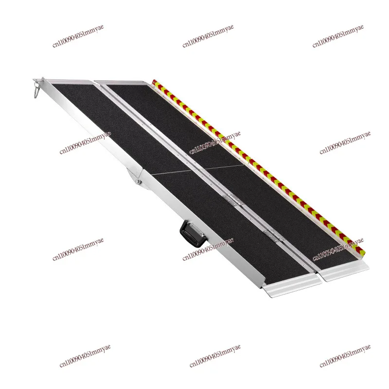 Aluminum Alloy Foldable Access Ramp Board Step Slope Pad Wheelchair Stair Auxiliary Plate