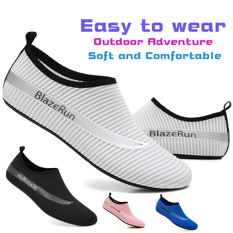 Slip-on Water Shoes for Women Men Swim Aqua Socks Beach Pool Barefoot Surf River Boat Kayak Sea Yoga Sand Exercise Sport