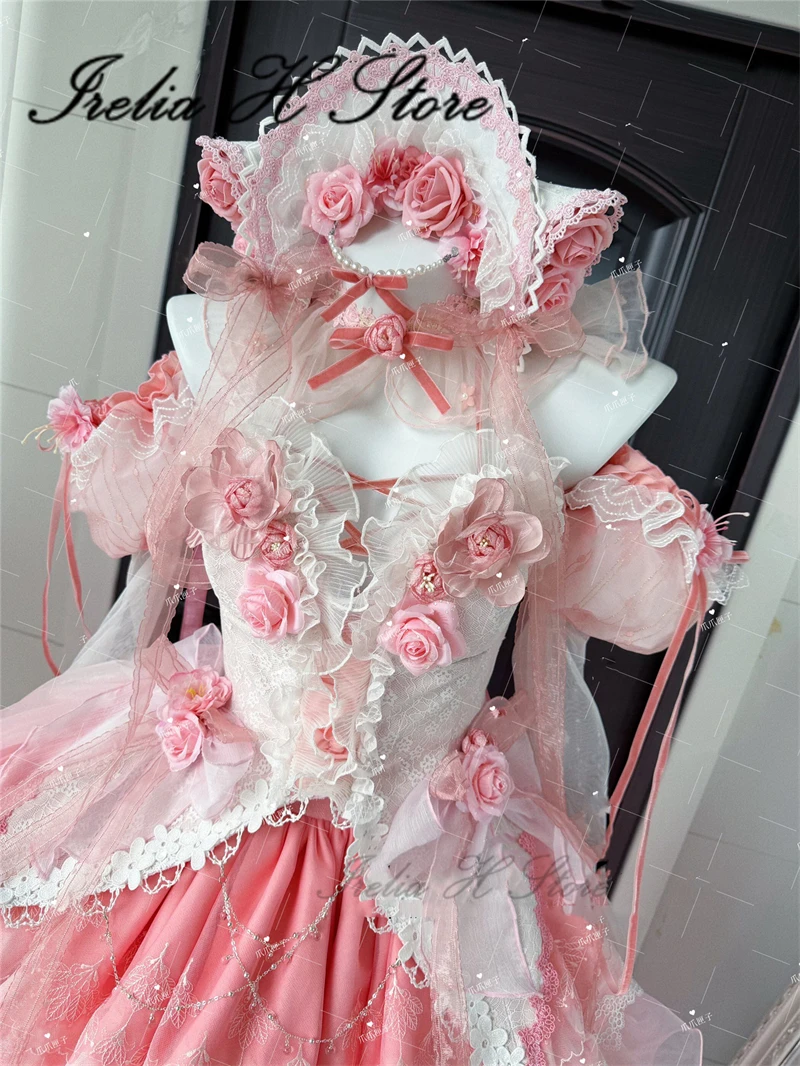 

Irelia H Cheshire from Azur Lane Cheshire Cosplay Costume Women Pink Dresses Halloween Cosplays Game Anime fan art Can Customize