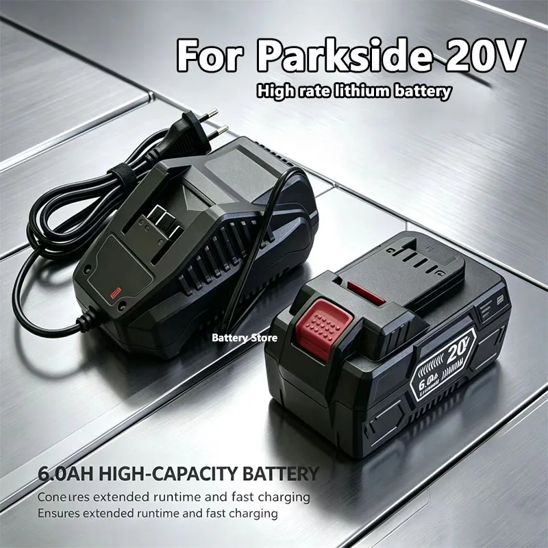 

For Parkside 20V electric tool battery series PAP B1 B3 hand drill battery A3/PAP 208 A1 4.0Ah 6.0Ah lithium-ion battery