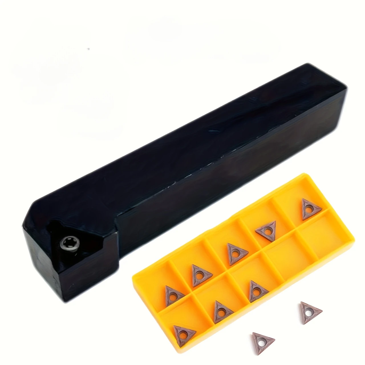 

СТГКР/Л 90 ° Внешний держатель инструмента + 10 шт. твердосплавные вставки TCMT110204 — регулируемый набор для резки металла