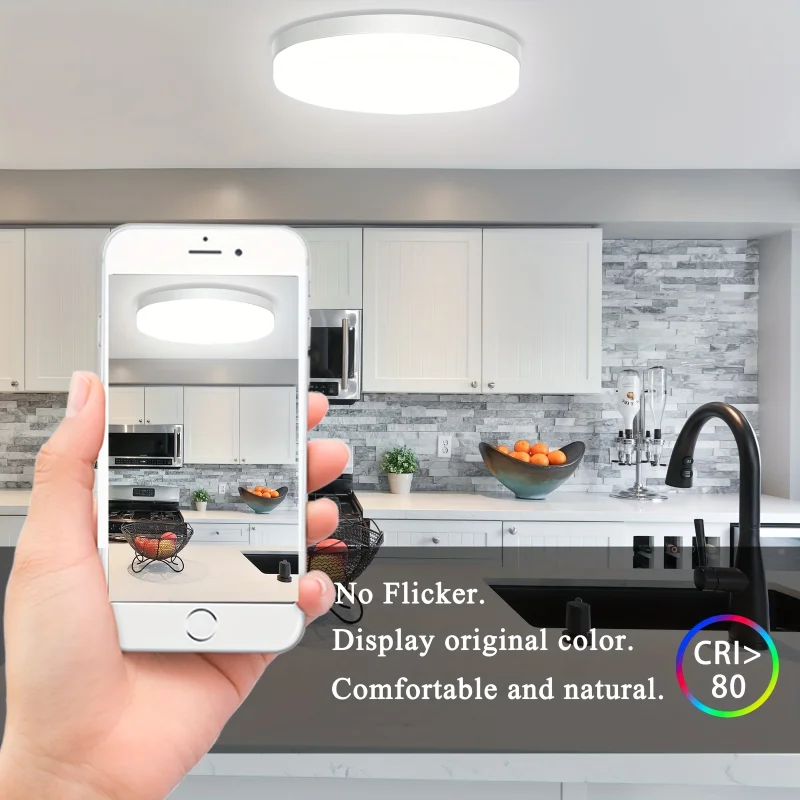 Plafoniera Lampada da soffitto a LED ultrasottile per uso domestico Decorazione domestica moderna rotonda Apparecchi per interni Illuminazione da