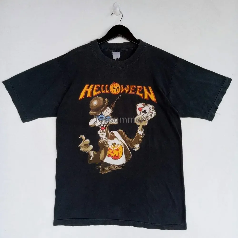 Vintage 90S Helloween Power Metal Band Tour Tee T Shirt