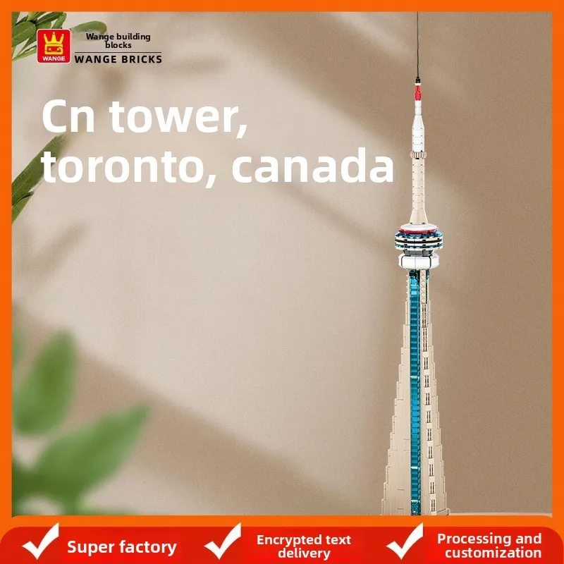 

Toronto CN Tower Mini Bricks Set Educational Building Toy Iconic Canada Landmark Best Gift for Kids 8+ & Architecture Fans
