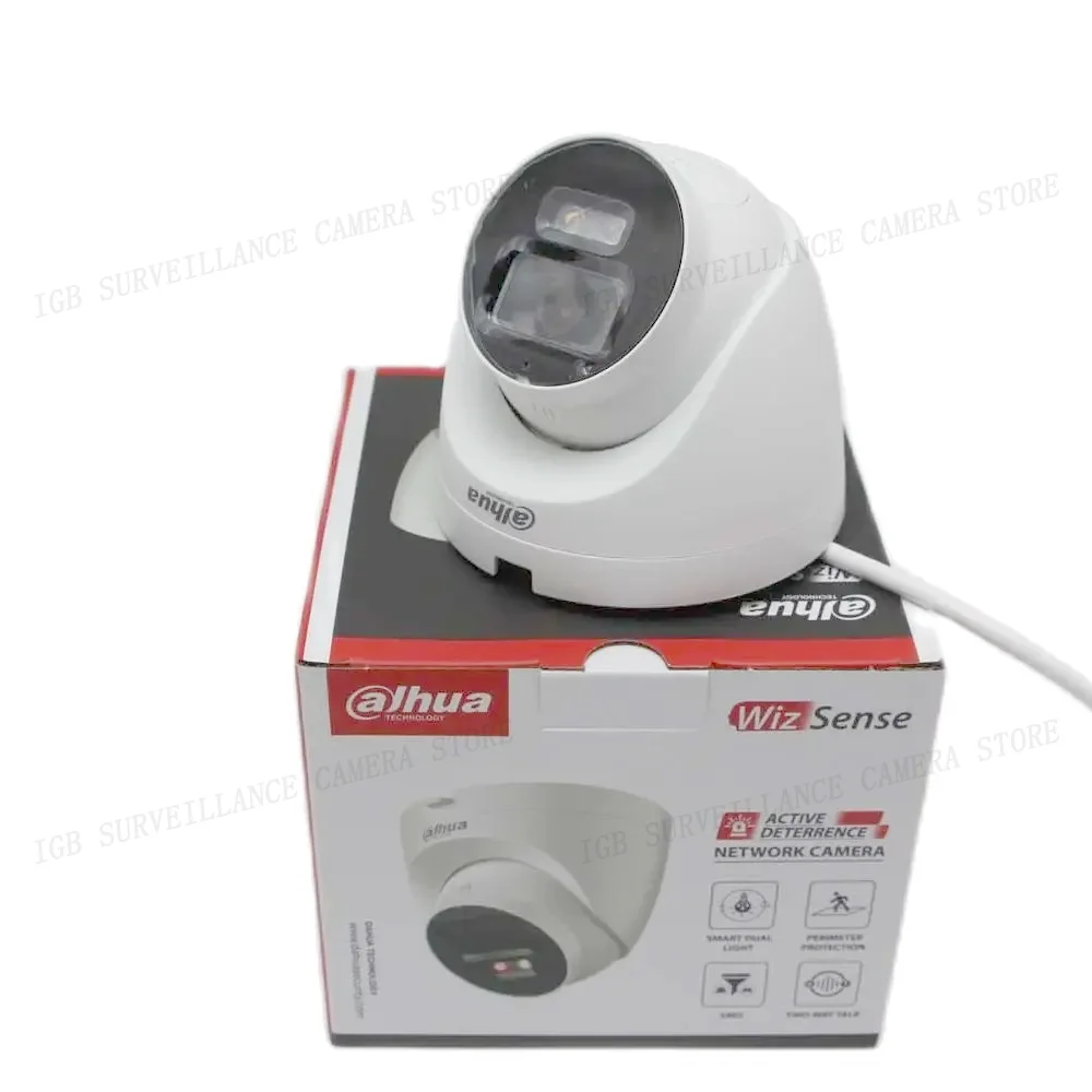 Imagem -02 - Câmera ip p Cor Cheia Smart Luz Dupla Dispositivo Ativo Rede Wizsense Poe ip Áudio de Vias sd Dahua-ipc-hdw2549t-s-pv