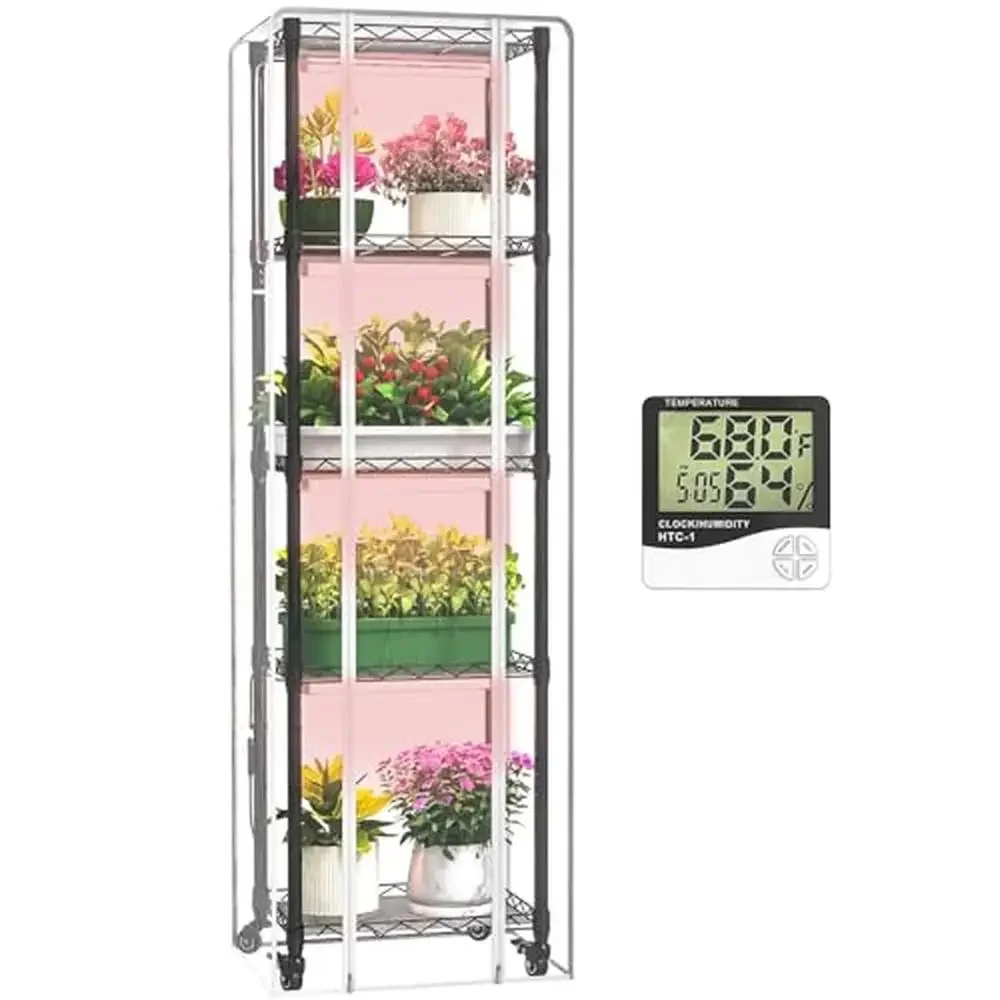 Indoor Greenhouse Grow Lights 5 Tier Adjustable Height 15.7