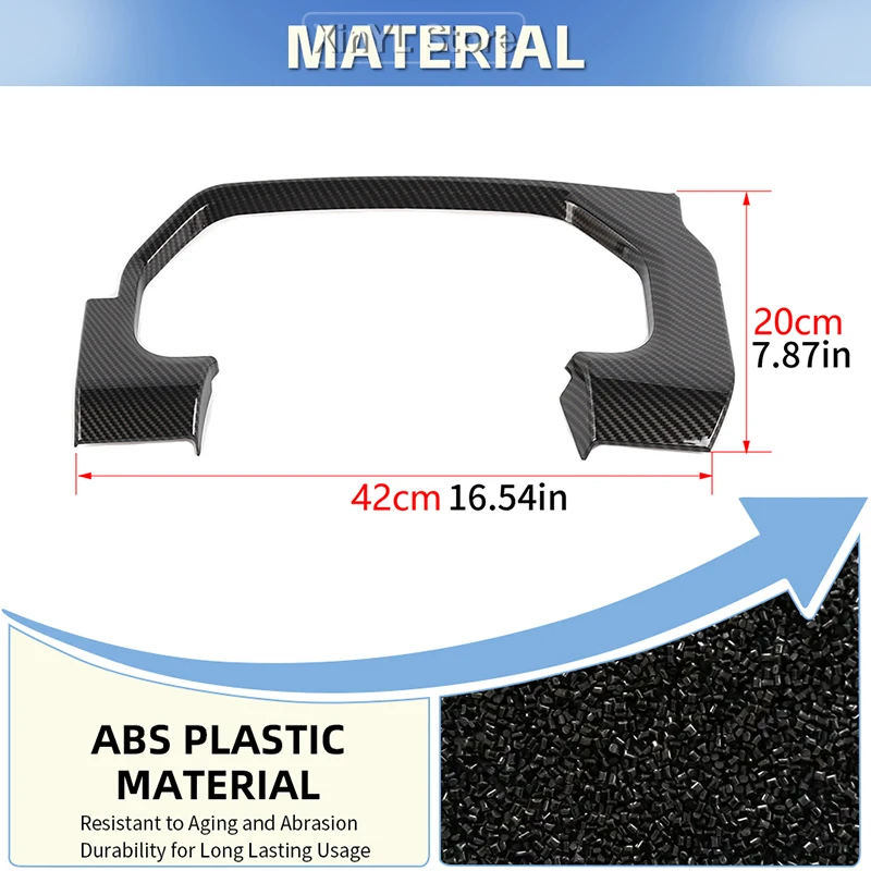 

Car Dashboard Frame Side Decoration Cover Trim fit for Ford F150 2024 Up Car Interior Accessories