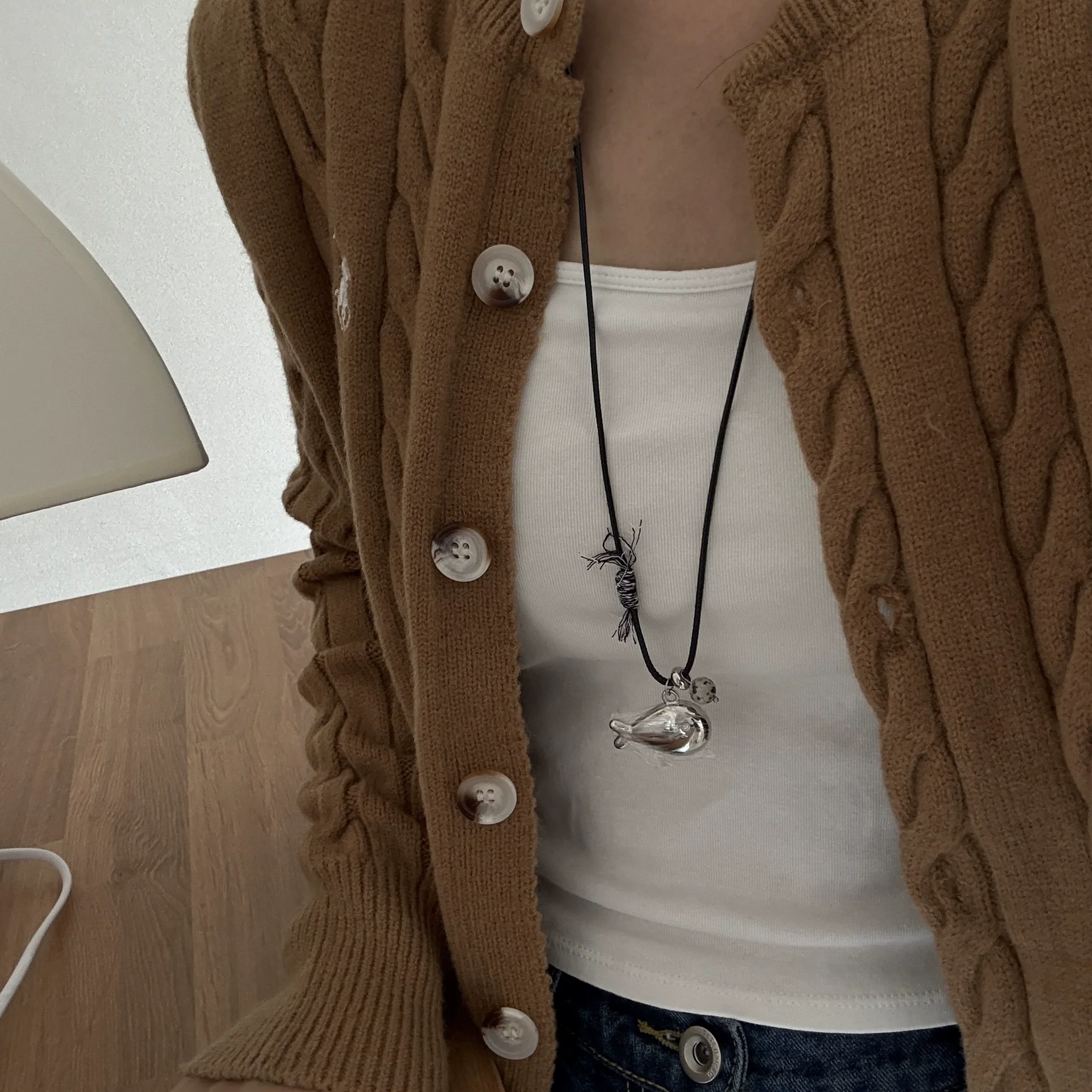 Adjustable Cute Golden Fish Necklace for Women - Fashion Jewelry