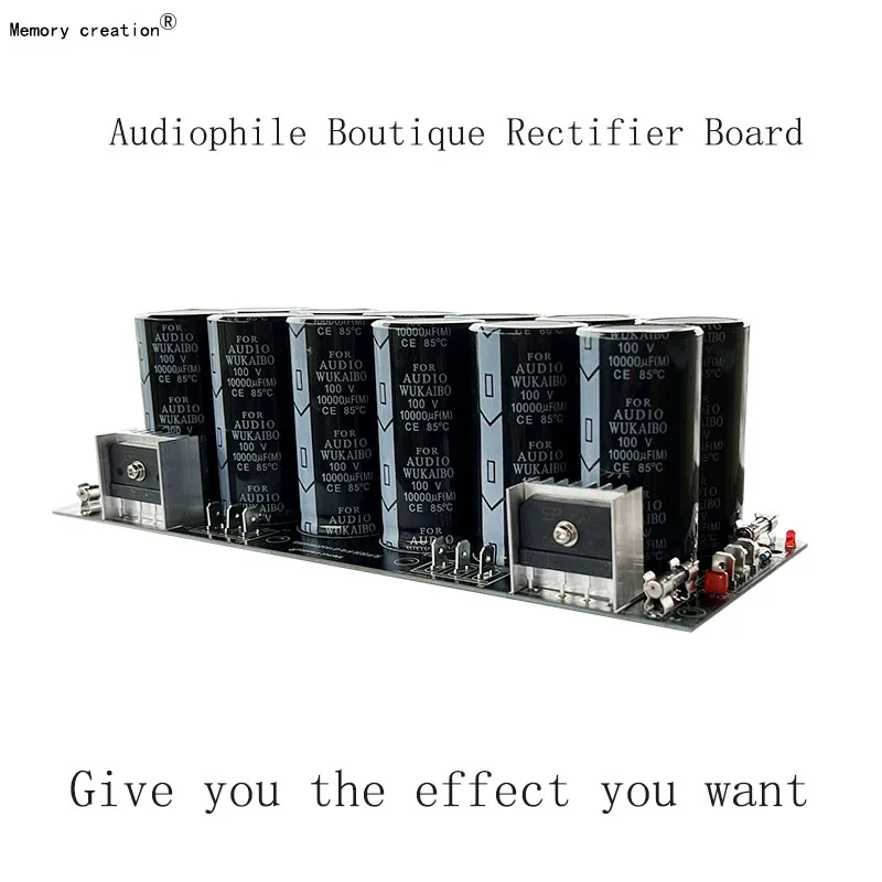 120A Rectifier Filter Power Supply Board Dual Power Supply High Power Audiophile Positive and Negative Filter 100v10000UF