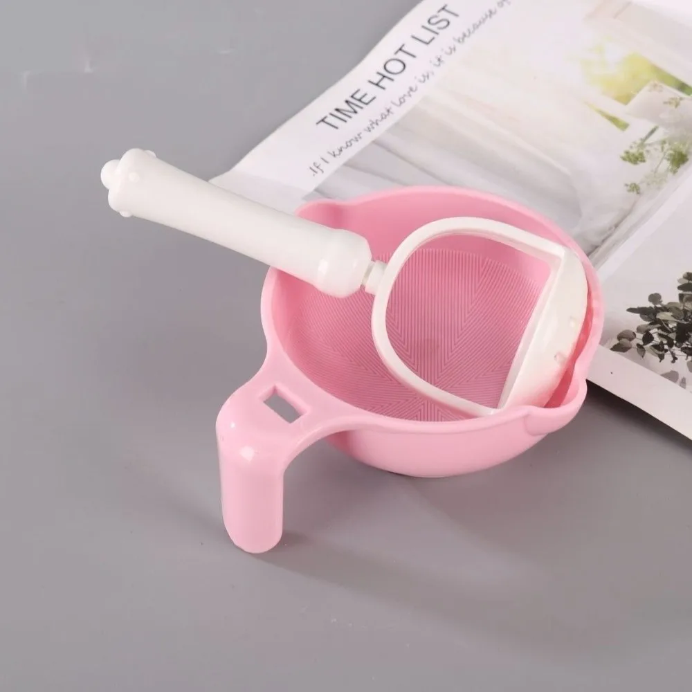 وعاء طحن أغذية الأطفال بلون موحد، مطحنة يدوية متعددة الوظائف، سهلة الاستخدام، عملية يدوية، مطحنة خضروات #4