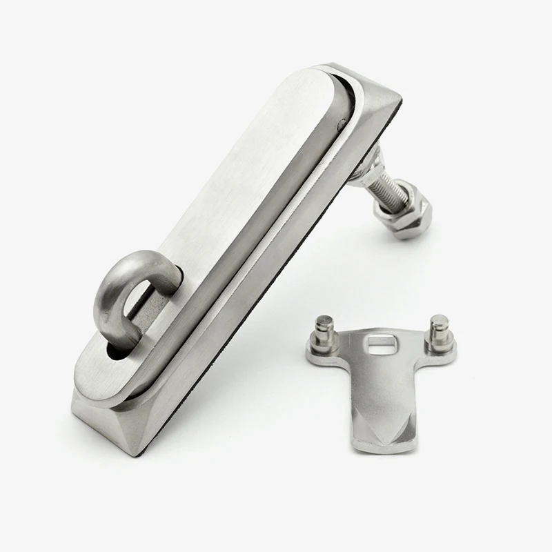 Electric cabinet door Plane lock stainless steel push button spring lock for Distribution box Industrial Machinery hardware