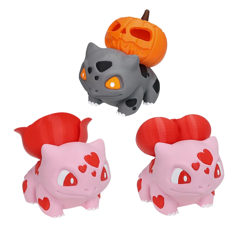 figuras-pokemon-impressas-em-3d-halloween-valentine-bulbasaur-decoracoes-fofas-para-casa-decoracao-de-mesa-modelo-de-brinquedo-para-presente