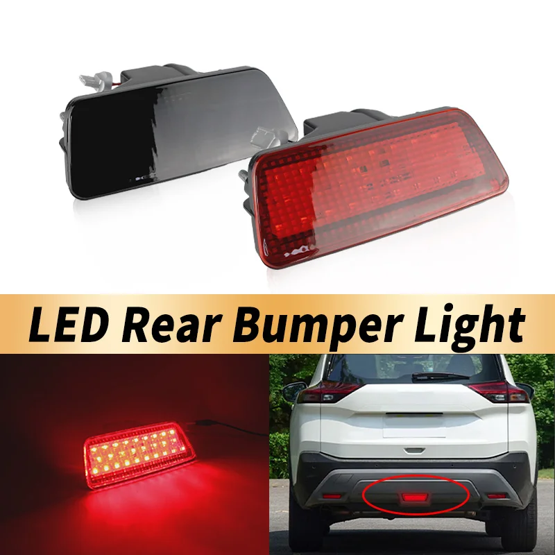 1PC Rear Bumper Light For Nissan Xtrail X-Trail Juke Rogue Murano 16380780 Reflector ABS Back Brake Fog Lamp Car Accessories