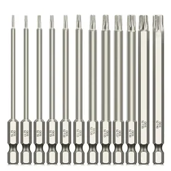 1pc 100mm Length Torx Screwdriver Bit Alloy Steel Screw Driver Bits 1/4 Inch Hex Shank Driver Bits Torx Screw Driver Hand Tools