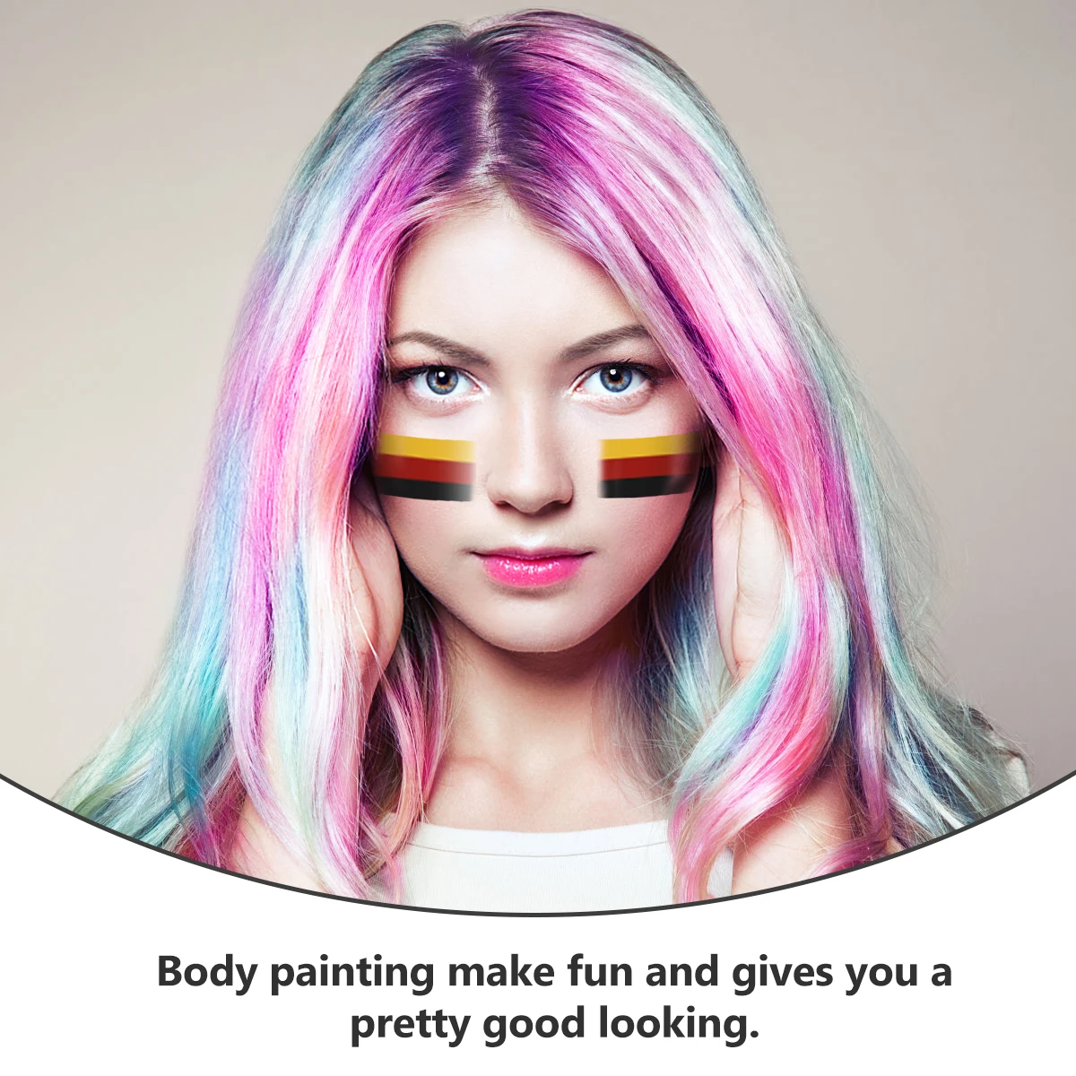 

2Pcs Washable Face Body Painting Makeup Pen Kids Christmas Child Socks Color Art Craft Decor Bell Oil Based