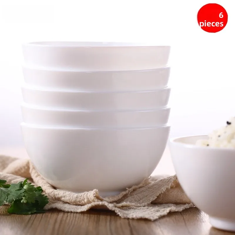 

Luminarc White Jade Glass Bowl Microwave Safe Noodle Soup Bowl Simple Design Lead Free Dining Utensils for Daily Use And Banq...