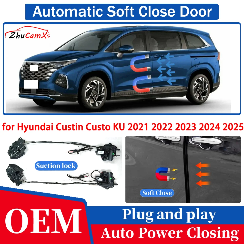 for Hyundai Custin Custo KU 2021 2022 2023 2024 2025 Car Automatic Soft Close Door Electric Suction Auto Power Closing System