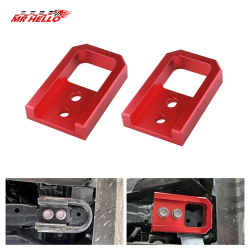 Imagen 1 del producto Ganchos de Remolque Delanteros de Aluminio para Toyota Tacoma 4Runner 2024-2026, Barra de Parachoques, Gancho de Remolque, Accesorios Exteriores para Automóviles