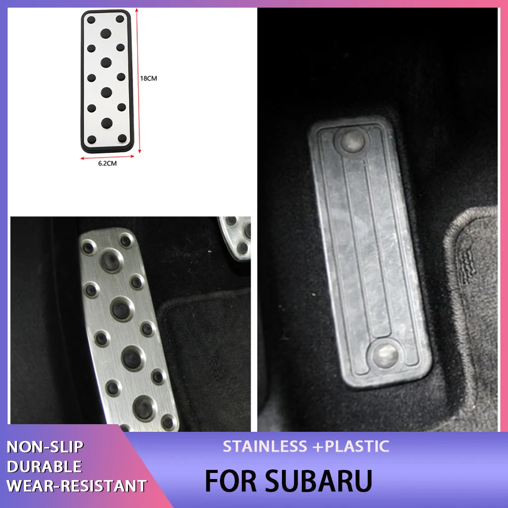 Car Dead Pedal Foot Rest Pedal Cover for Subaru Forester SJ SH SG XV Impreza Legacy VI Outback BL BP BS LHD Accessories