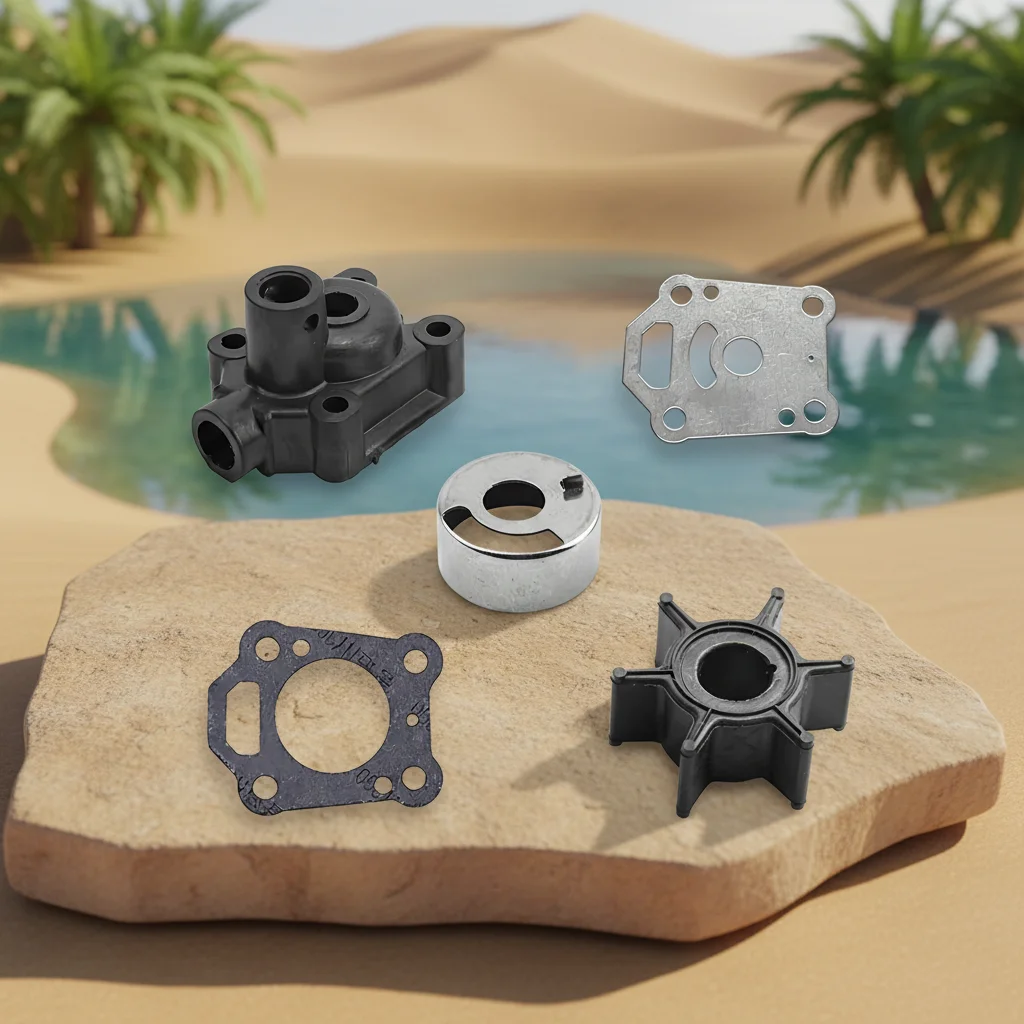 

Комплект водяного насоса для Tohatsu 4HP 5HP, HANGKAI Parsun 5HP 6HP 2-тактный, 369-65011-0, Mercury 4HP 5HP 47-16154, 369-65021, 369