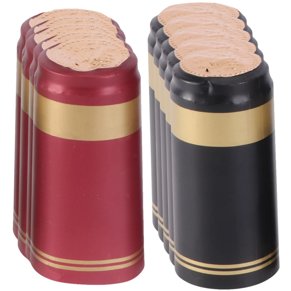 

100Pcs Wine Heat Shrink Sealing Capsules PVC Thermal Shrinkage Film for Bottle Cork Stopper Multifunction Bottle Covers Bistro