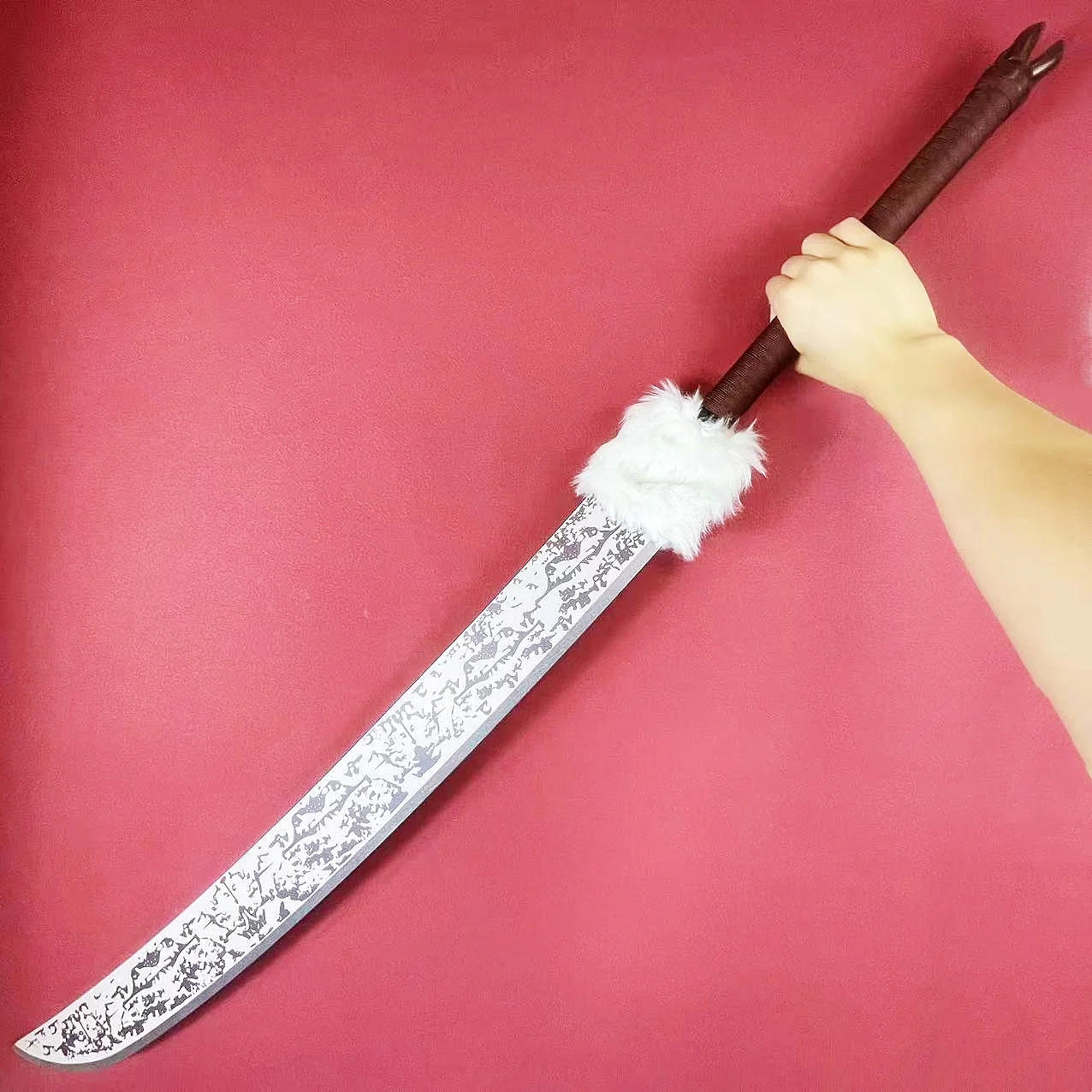 50inch Fushiguro Toji Katana Large Damascus Sword Anime Jujutsu Kaisen Cosplay Prop Real Size Japanese Katana Samurai Sabre Toy