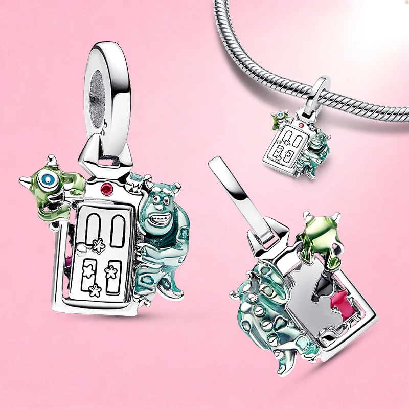 Danturn 925 فضة ديزني علاء الدين سنو وايت المجمدة دلايات صالح أساور قلادة المعلقات للنساء DIY بها بنفسك صنع المجوهرات