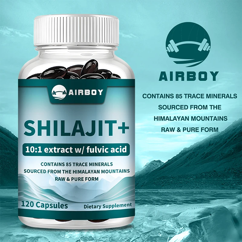 Shilajit - with Fulvic Acid, Energy & Cognitive Bone Immune Health, Antioxidant., Heart & Metabolism Health