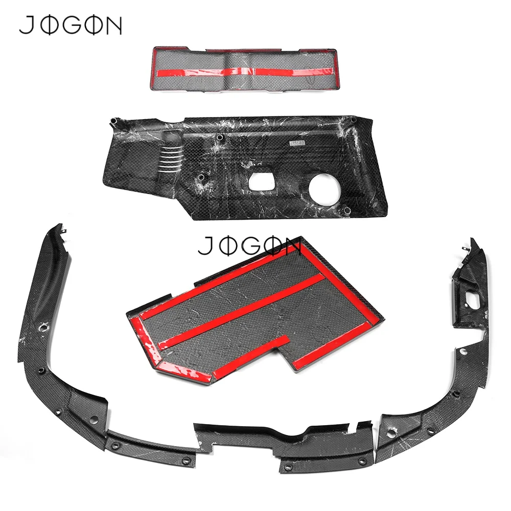 Carbon Car Engine Radiator Cooling Platey & Engine Bay Replacement & Engine Fuse Box& ECU Cover For Honda Civic Type R FL5 2023+