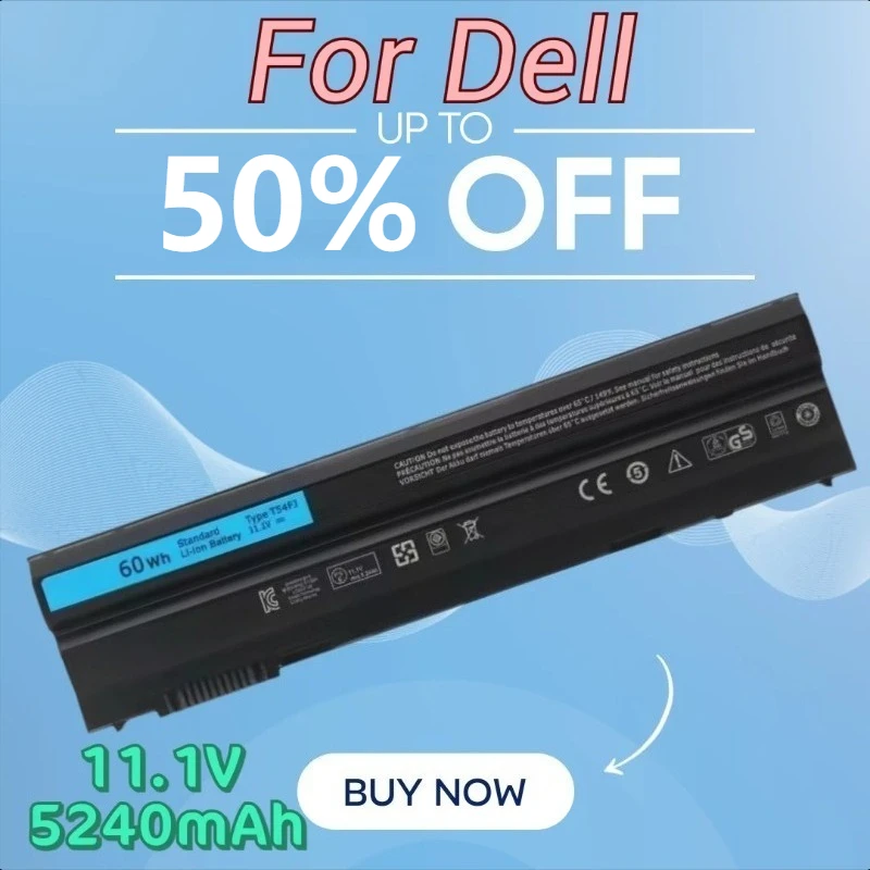 

Аккумуляторы для ноутбуков 11,1 В, 5240 мАч T54FJ 8858X для Dell E6420 E6520 E5420 E5520 6430