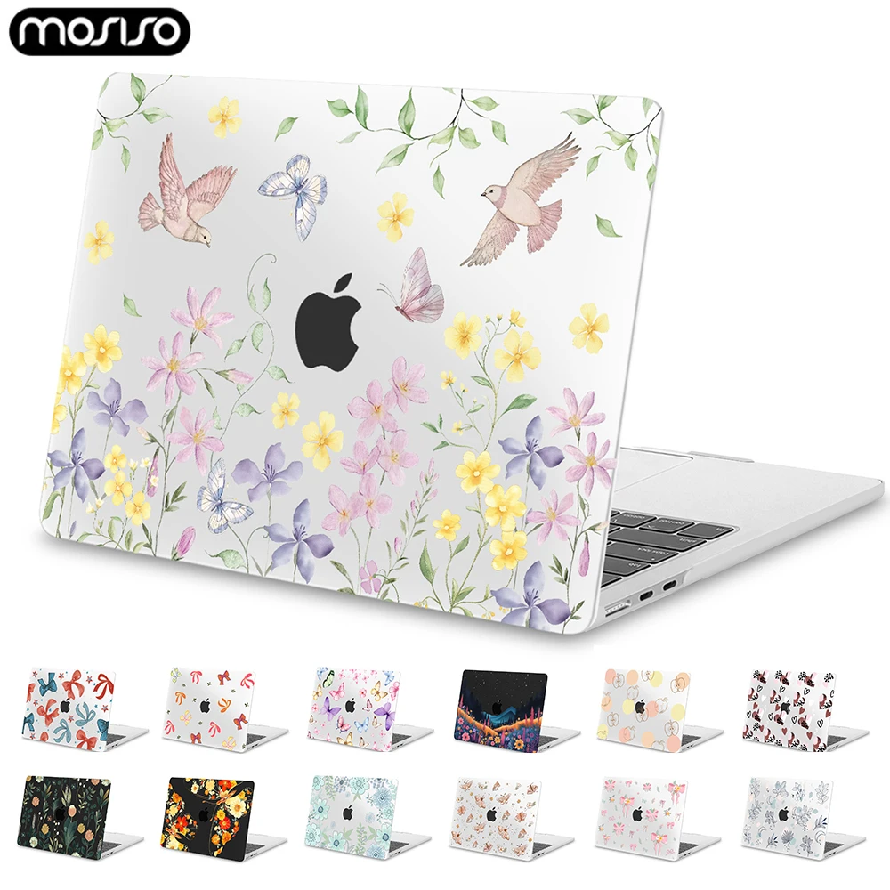 Laptop Case For Macbook Air 13.6 M4 M3 M2 A3240 A3113  A2681 A2337 A3241 for Pro13 14 16 M5 A3434 A3401 A3403 A2991 A2338 Cover