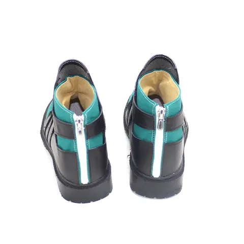 Midoriya Izuku Cosplay Shoes Anime Deku Cosplay Prop PU Leather Shoes Halloween Carnival Boots Custom Made