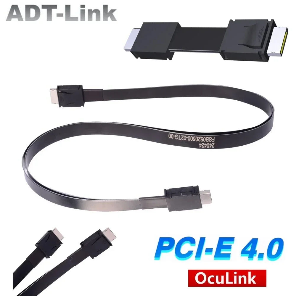 PCIe 4.0 x4 SFF-8611 Male to Male OcuLink SSD PCI Express SAS4.0 External Graphics GPU Dock PC Laptop Server Data Transfer Cable