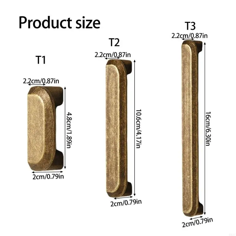 Q81C Distinctive Bronze Handles Portable Accessory for Customizing Your Home Interior