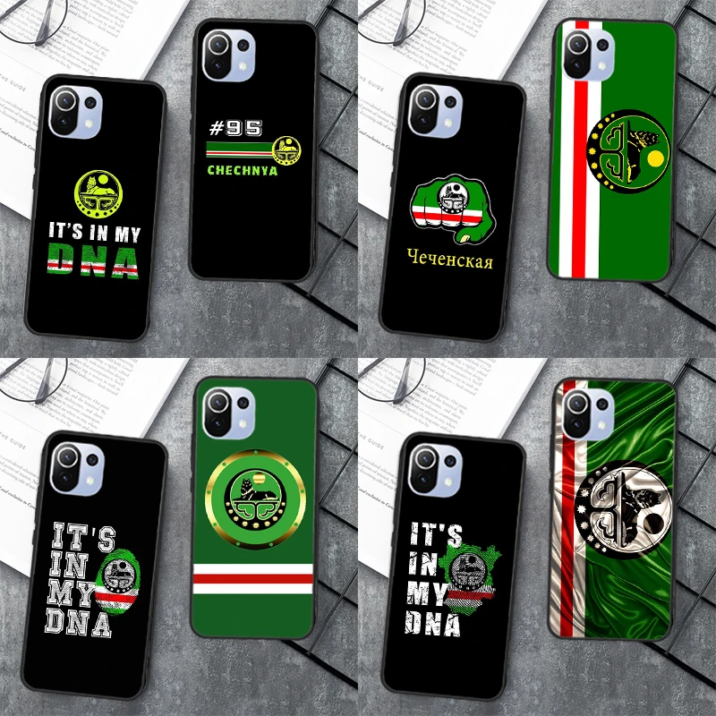 Chechen Chechnya Flag Case For Xiaomi 12 13 Lite 12T 11T Pro 12X Cover For POCO X3 X5 F5 Pro X4 F4 GT C40 M5s F3