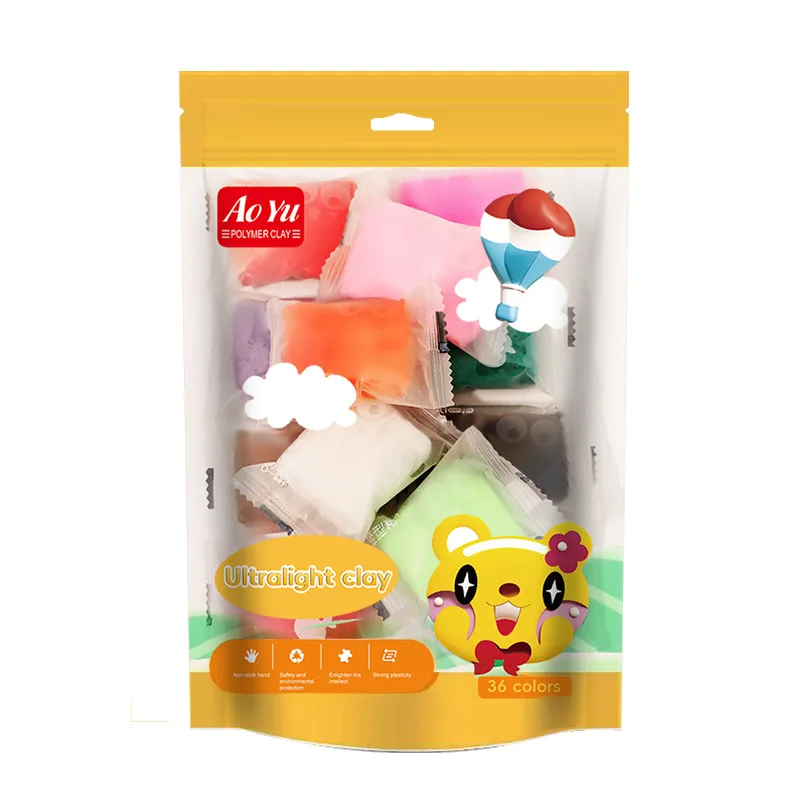 Weltraumschlamm für Kindergartenkinder, farbiger Schlamm, handgefertigtes Gummi-Ton-Set, luftgetrockneter Ton für Kinder, 12/24/36 farbiger Ton