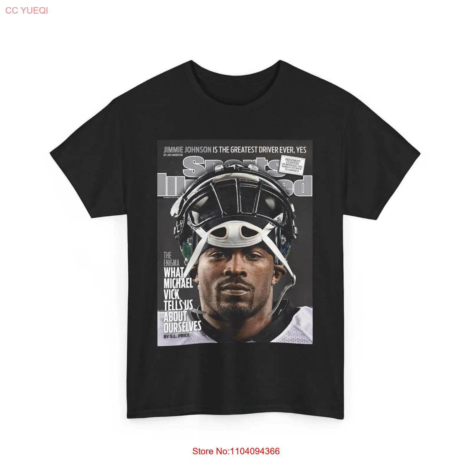 Michael Vick deportes camiseta ilustrada Retro vintage Mike Vick