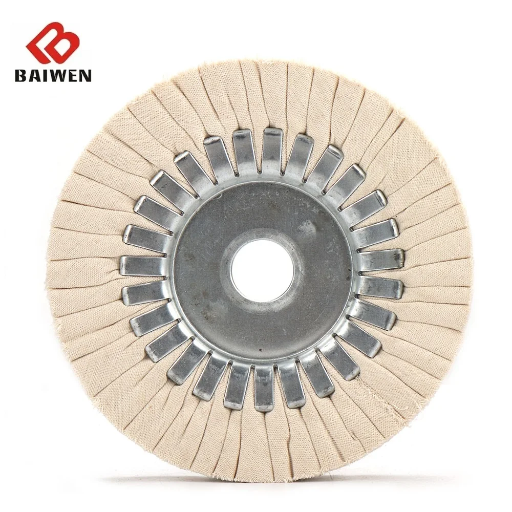 6 inch Cloth Airway Polishing Wheel 150*19mm 150*22mm Cotton Buffing Pads For Metal Wood